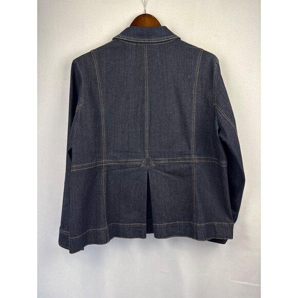Women’s Jones New York 2X Dark Blue Jean Jackets - Picture 3 of 6